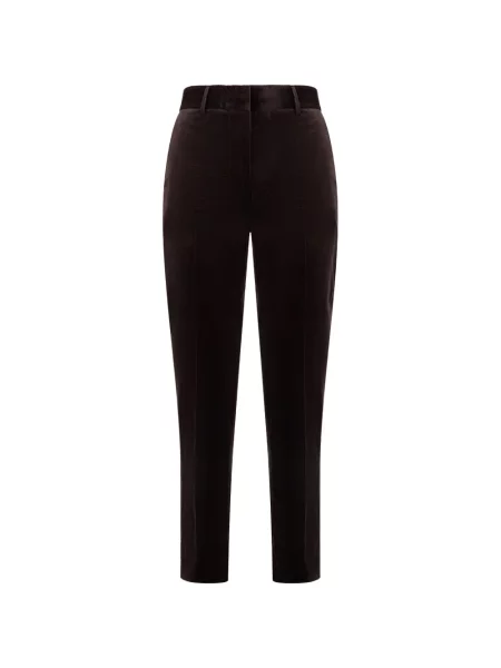 Pantaloni Moorer de catifea cord maro