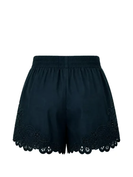Pantaloni scurți Veronica Beard din dantelă albastru
