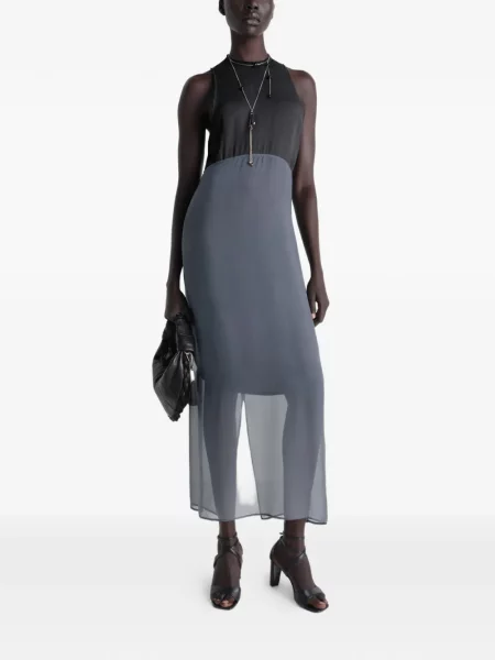 Rochie midi Lemaire fără mâneci gri