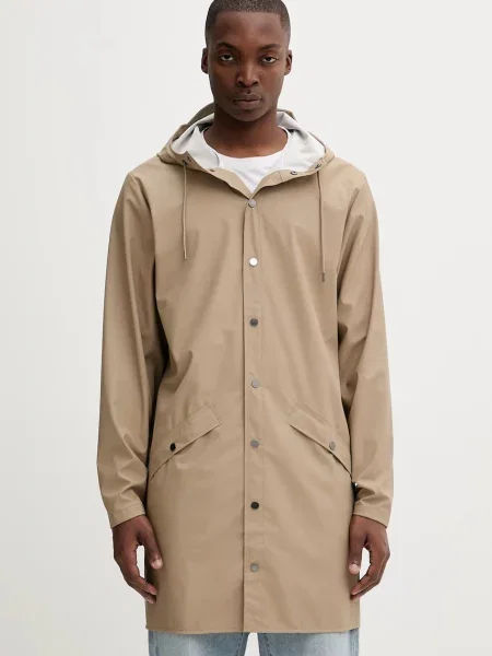 Rains geacă Long Jacket de tranziție bej