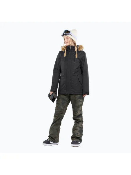 Olcsóbban. Női snowboard dzseki Volcom Fawn Ins fekete. Méret: S fekete