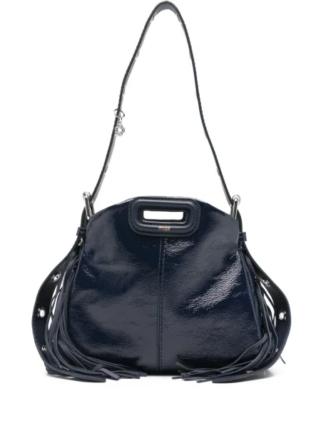 Geantă Maje cu franjuri albastru