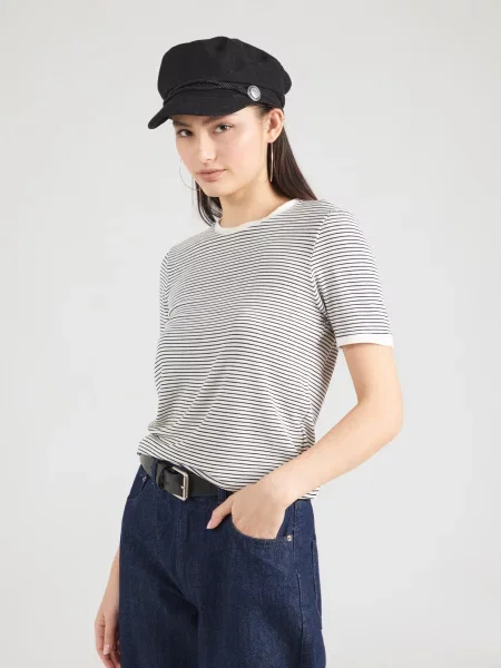 ONLY Tricou Tine Negru alb
