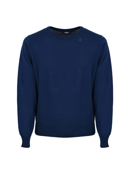 Sweter K-way wełniany niebieski