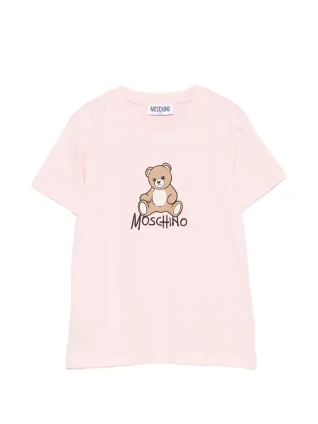Koszulka dziecięca Moschino różowa