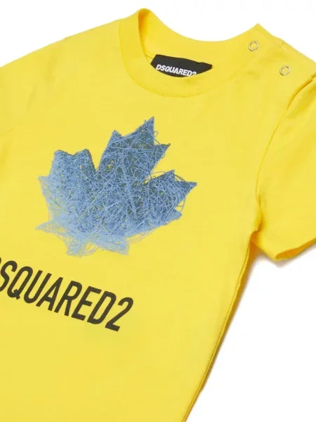 Koszulka dziecięca Dsquared2 żółta
