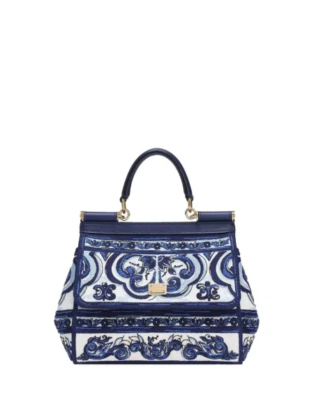 Geantă Dolce & Gabbana Sicily albastru