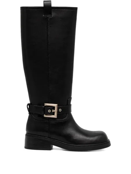 Botine Armani Exchange cu cataramă negru