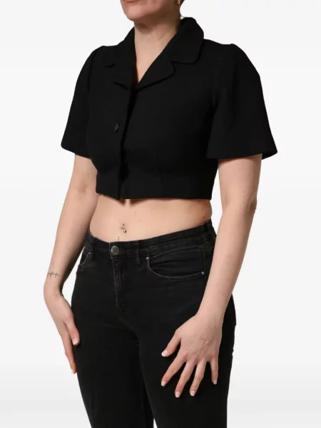 Krótka bluzka Dolce And Gabbana czarna