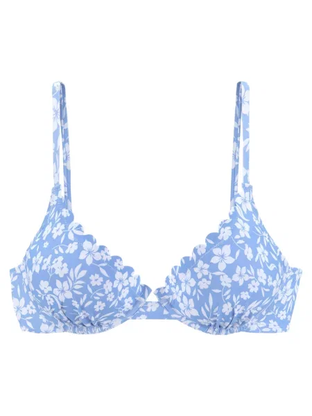 VIVANCE Bikini zgornji del modra bela