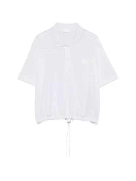 Șnur de strângere polo Moncler alb