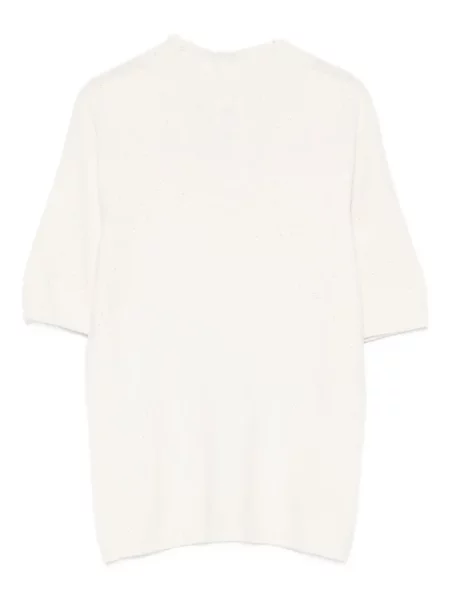 Tricou Liu Jo cu decolteu rotund alb
