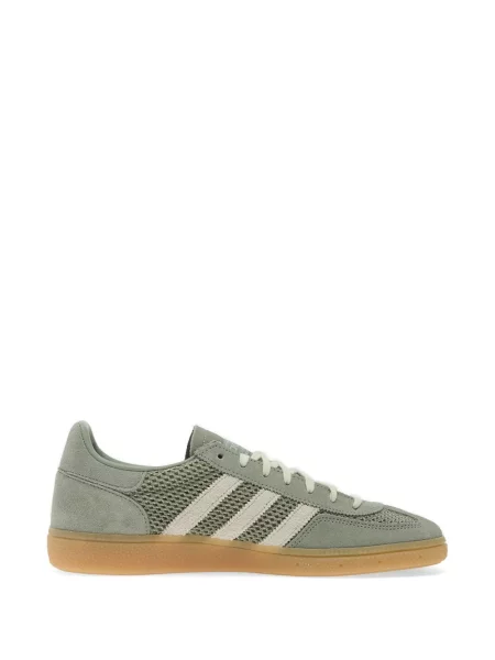 Tricou Adidas cu dungi cu imagine alergare gri