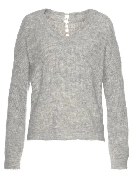 LASCANA Pulover amestecat gri