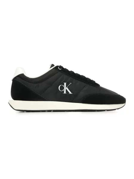 Boty Calvin Klein Jeans RETRO RUNNER ESS MIX MAT černé