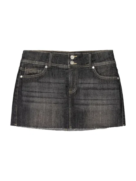 Bershka Fustă denim negru