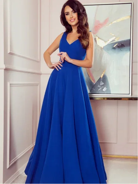 Rochie maxi Numoco albastru
