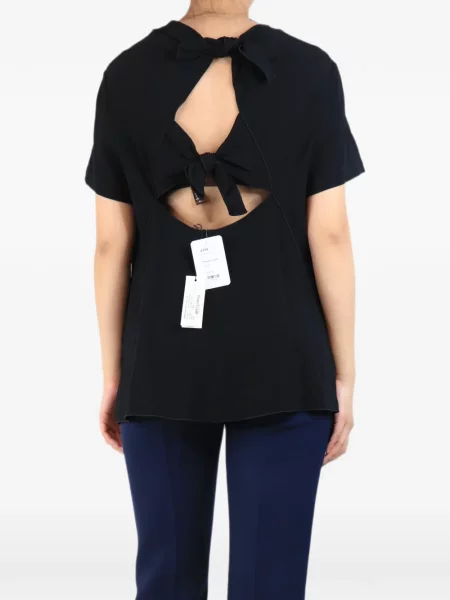 Bluză Proenza Schouler din crep negru