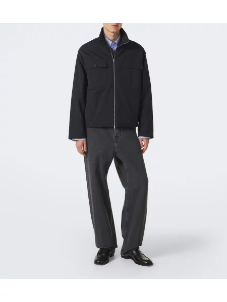 Blugi cu picior larg Jil Sander negru