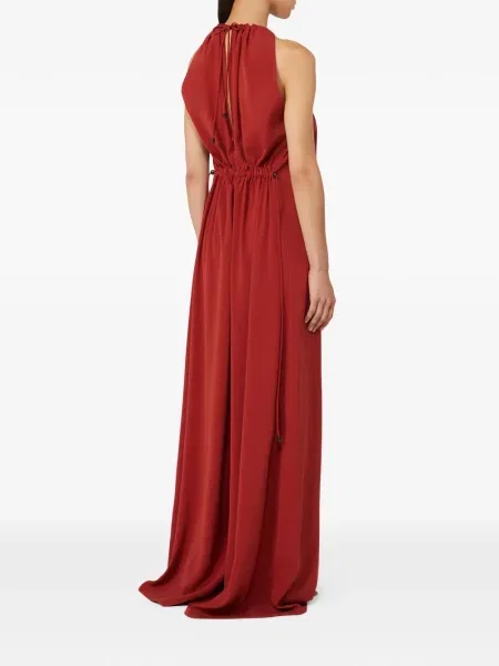Salopetă Max Mara din satin roșu