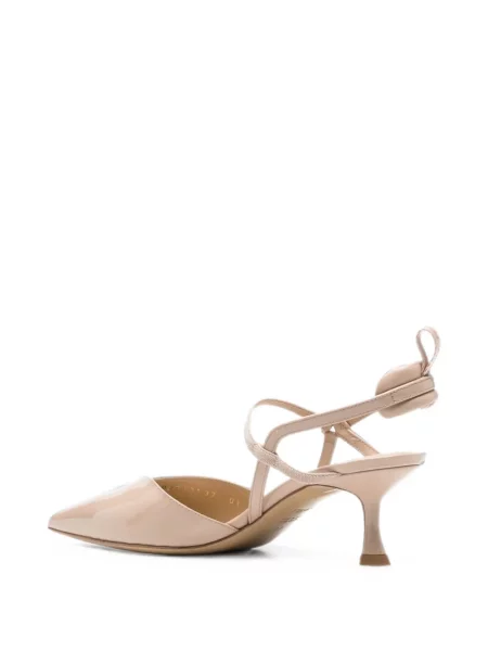 Pantofi cu toc Fendi slingback roz