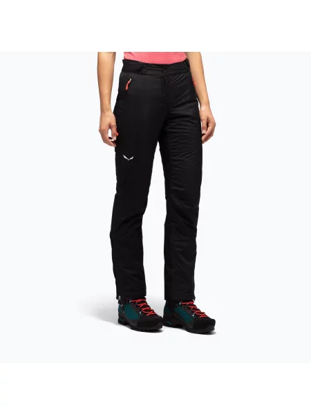 Pantaloni softshell pentru femei Salewa Lagorai Durastretch black out negru