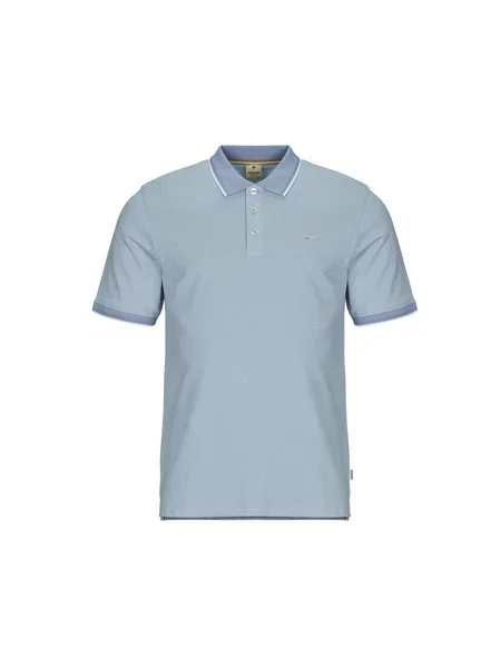 Polo majica Jack & Jones s kratkimi rokavi modra