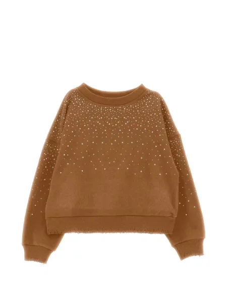 Sweter dziecięcy Monnalisa brązowy