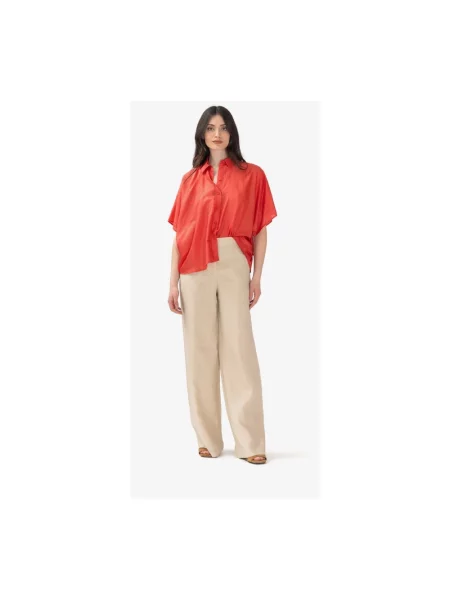 Spodnie Max Mara Studio beżowe