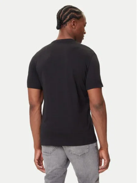 Calvin Klein Jeans Póló Glitched Logo Regular Fit fekete