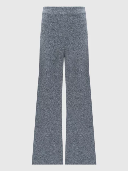 Меланжеві штани кльош Khloe з кашеміром Lisa Yang сірі