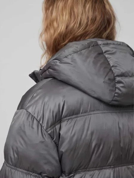 Kurtka w stylu puffer z kapturem model Hugo Blue