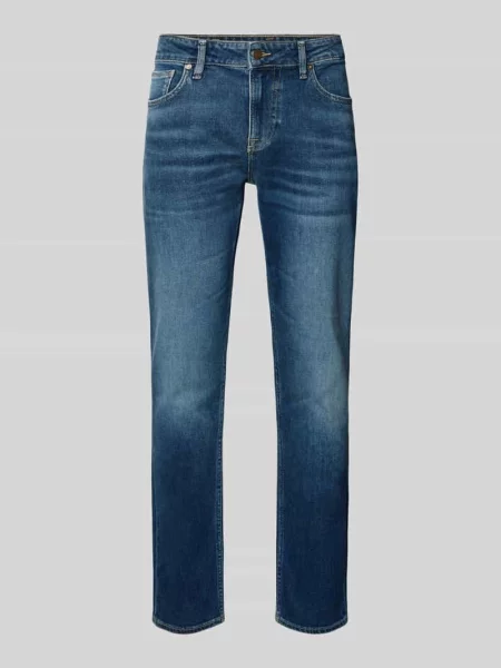 Proste jeansy Guess ze stretchu niebieskie