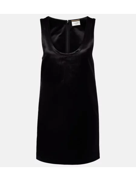 Rochie Saint Laurent din satin negru