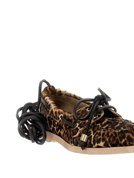 Кожени обувки в стил дерби Golden Goose златисто