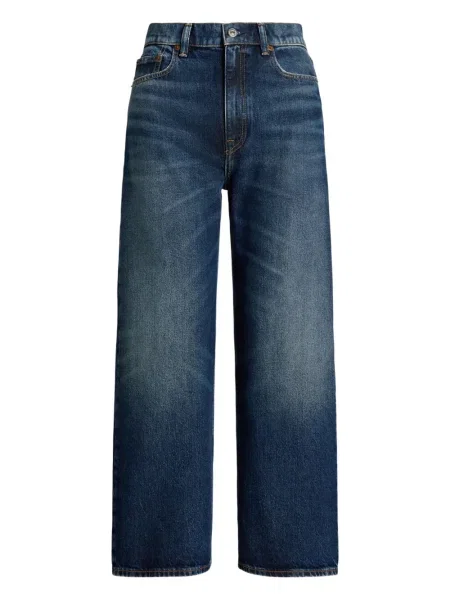 Szerokie polo Polo Ralph Lauren z przetarciami w paski czarne