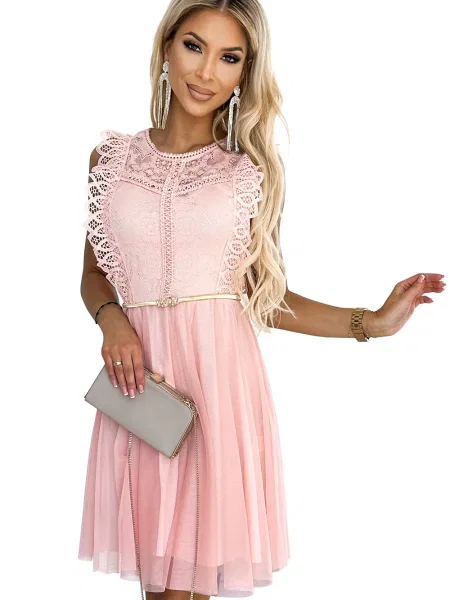 Rochie mini Numoco Basic roz