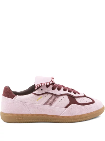 Sneakerși Alohas cu șireturi din dantelă roz
