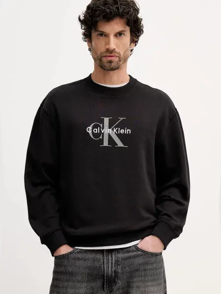 Geacă de blugi Calvin Klein Jeans negru