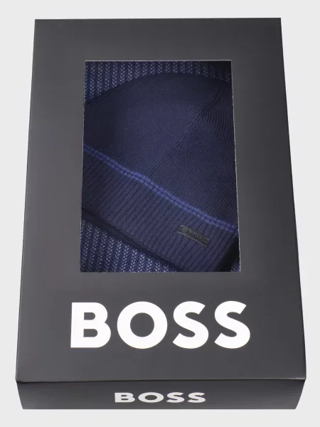 Шапка Boss синя