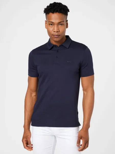 BOSS Black Tricou Palosh bleumarin negru