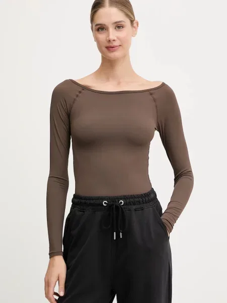 Tricou mânecă lungă P.e Nation maro