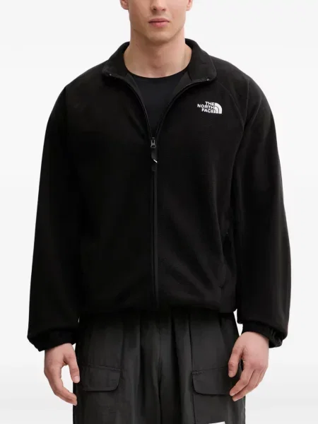 Pulover The North Face din fleece negru
