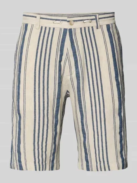 Bermudy z mieszanka lyocellu model JUNO' Cinque beżowe