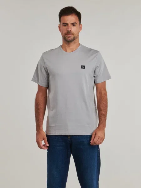 Klasična majica Calvin Klein Jeans od jersey siva