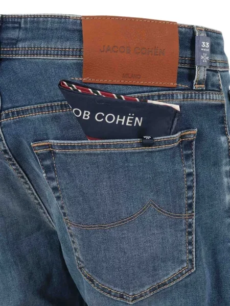 Blugi Jacob Cohën cu 5 buzunare albastru