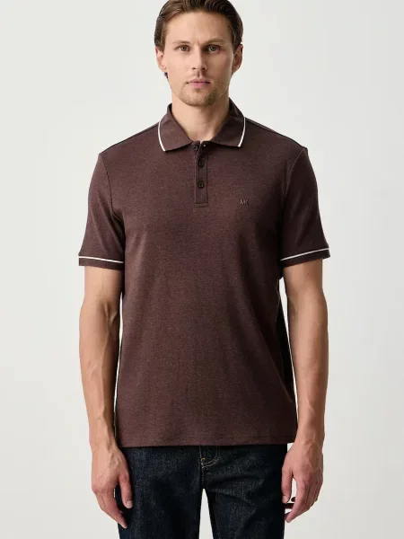 Tricou polo Michael Kors maro