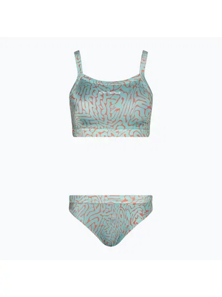 Дамски бански костюм от две части Orca Core Bikini orange diploria зелено