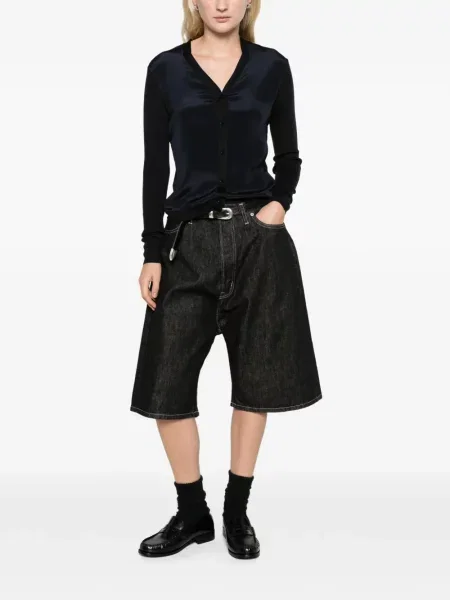 Cardigan Max Mara de mătase albastru