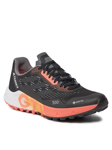 Взуття adidas Terrex Agravic Flow GORE-TEX Trail Running Cblack/Cblack/Corfus чорні